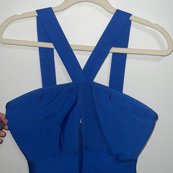 Blue elegant dress. Great for a night out! - Picture 2 of 5